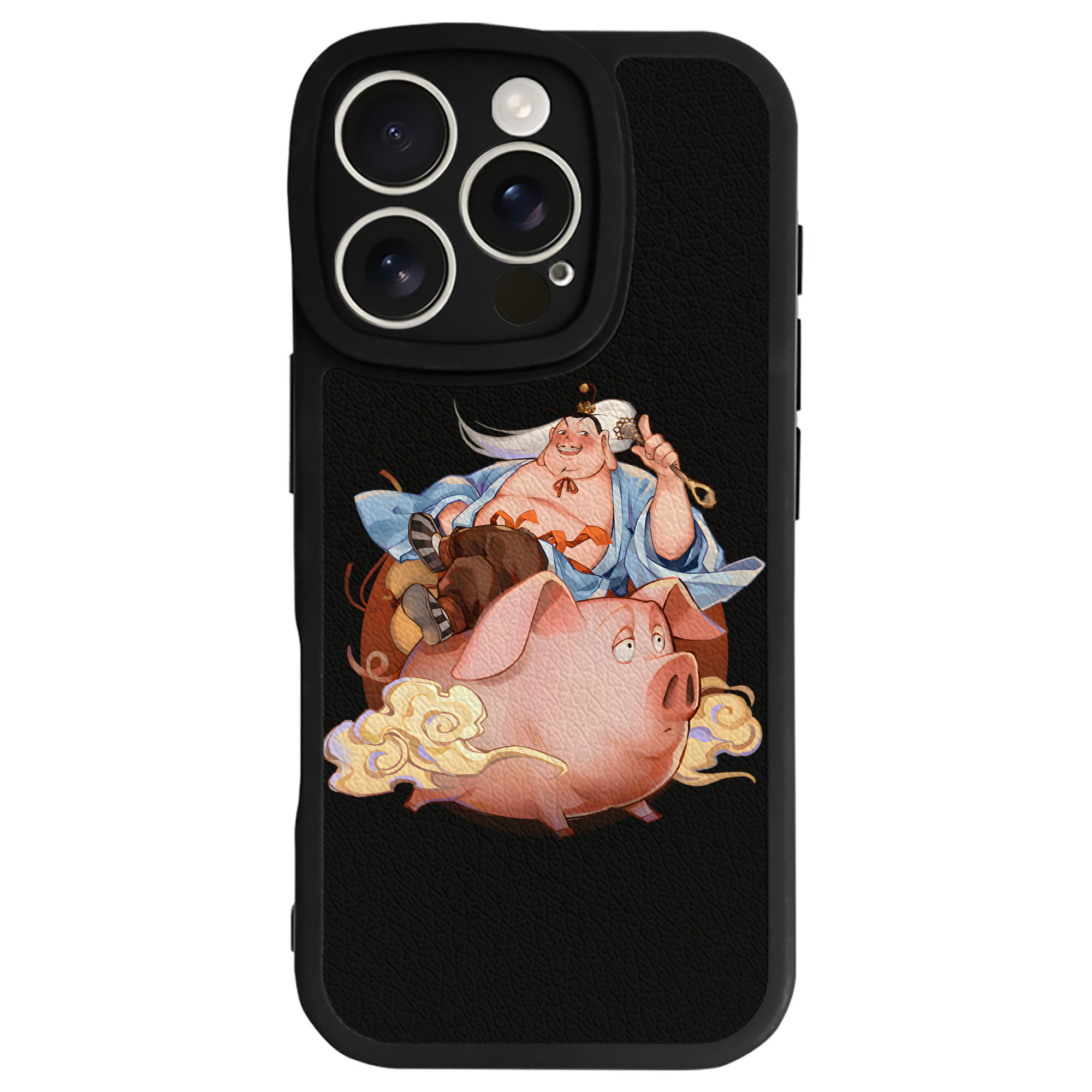 （画像用） Ne Zha 2 ナタ 魔童の大暴れ 【iPhone 16シリーズ対応】シリコンスマホケース（レザー調） 材質：シリコン